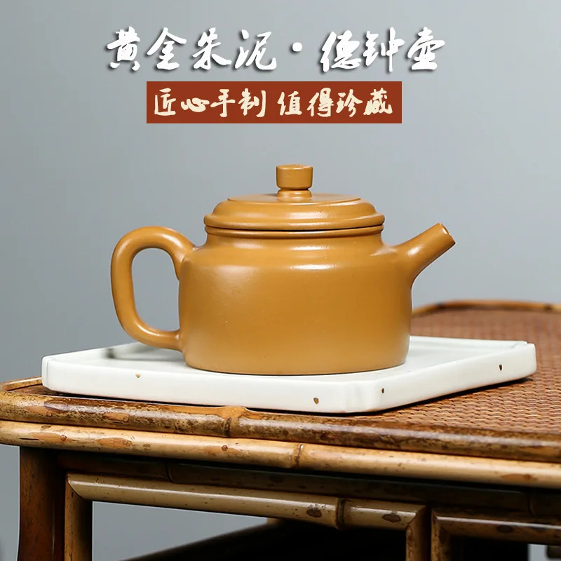 High Quality Yixing Handmade Purple Clay Teapot Sand Dezhong Teaware Gifts Recruitment Agent Distribution