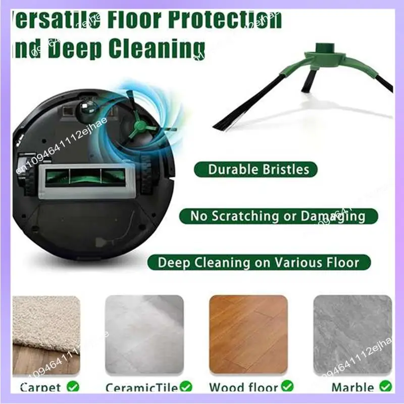 

N83R 12Pcs Side Brush For Irobot Romba Combo Essential / 2 Essential / Vac Essential / Essential Vac 2 Sweeper Accessories