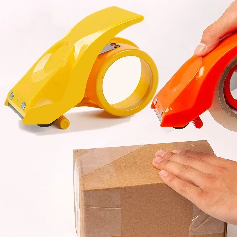 Plastic Sealing Packer Tape Dispenser Packaging Parcel 50mm Width Roller Tape Cutter Sealing Tape Holder Manual Packing Machine