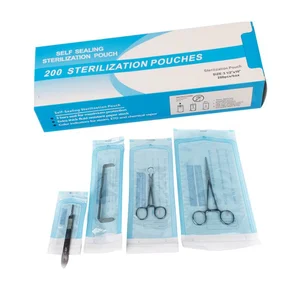 Self-Realant-Sterilisationsbeutel, medizinische Studienbeutel, Zahntattoo-Werkzeuge für Zahntätowierungen, Accessoires von Nagelkunst, 200pcs pro Paket 10 Hauptzahnverkäufe Bolsa - №10