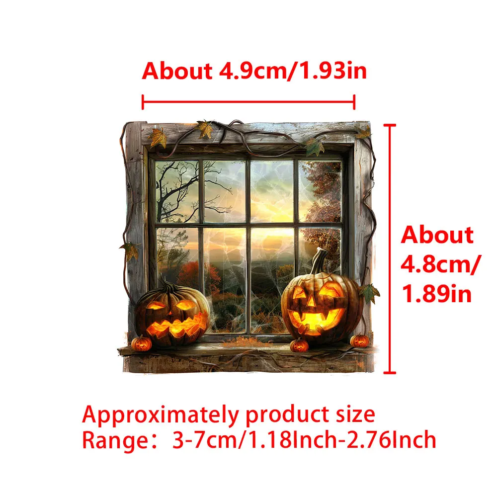 Halloween Window Stickers Pack Varied for Kids Crafts Scrapbooking Luggage Laptop Notebook Aesthetic Decoration Graffiti Decals