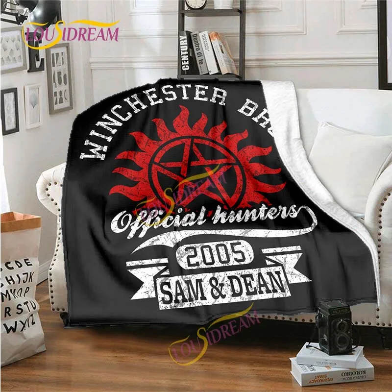 Supernaturalel Blanket  Flannel Print Blanket  Bedding Sofa Cover Bed Cover Air conditioning blanket  All season  Blanket