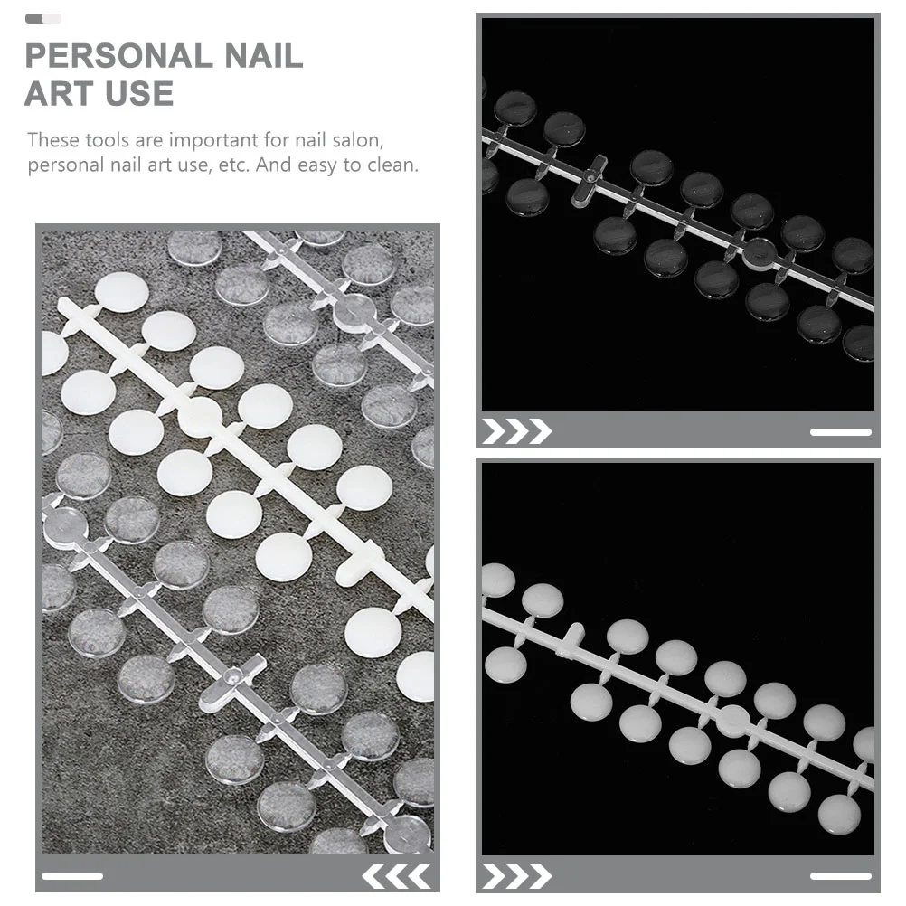 240 Pcs Nail Display Board Color Presentation Boards Tips Chart Practice Cards Lightweight Plates Abs Manicure Sample