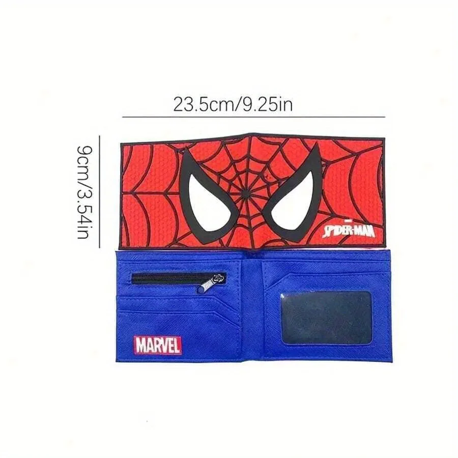 Mesuca Wallet Card Holder Cartoon Spider Pattern Street Style Men Women Fashion Accessory Holiday Gift