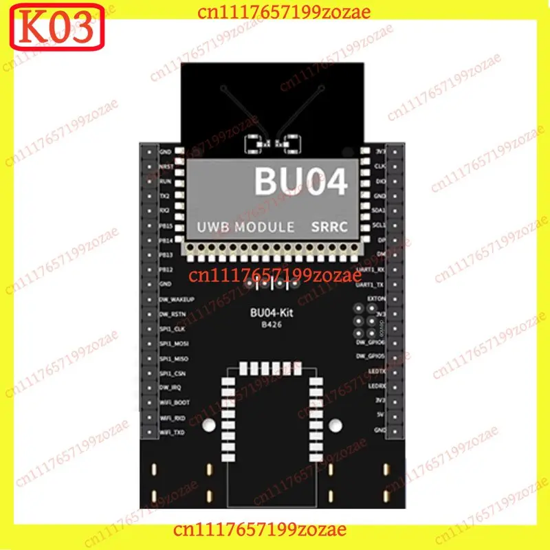 Module de développement UWB KJ02 BU04 pour la mesure bidirectionnelle et le positionnement de 10 cm, pièces pour système de positionnement de robots AGV