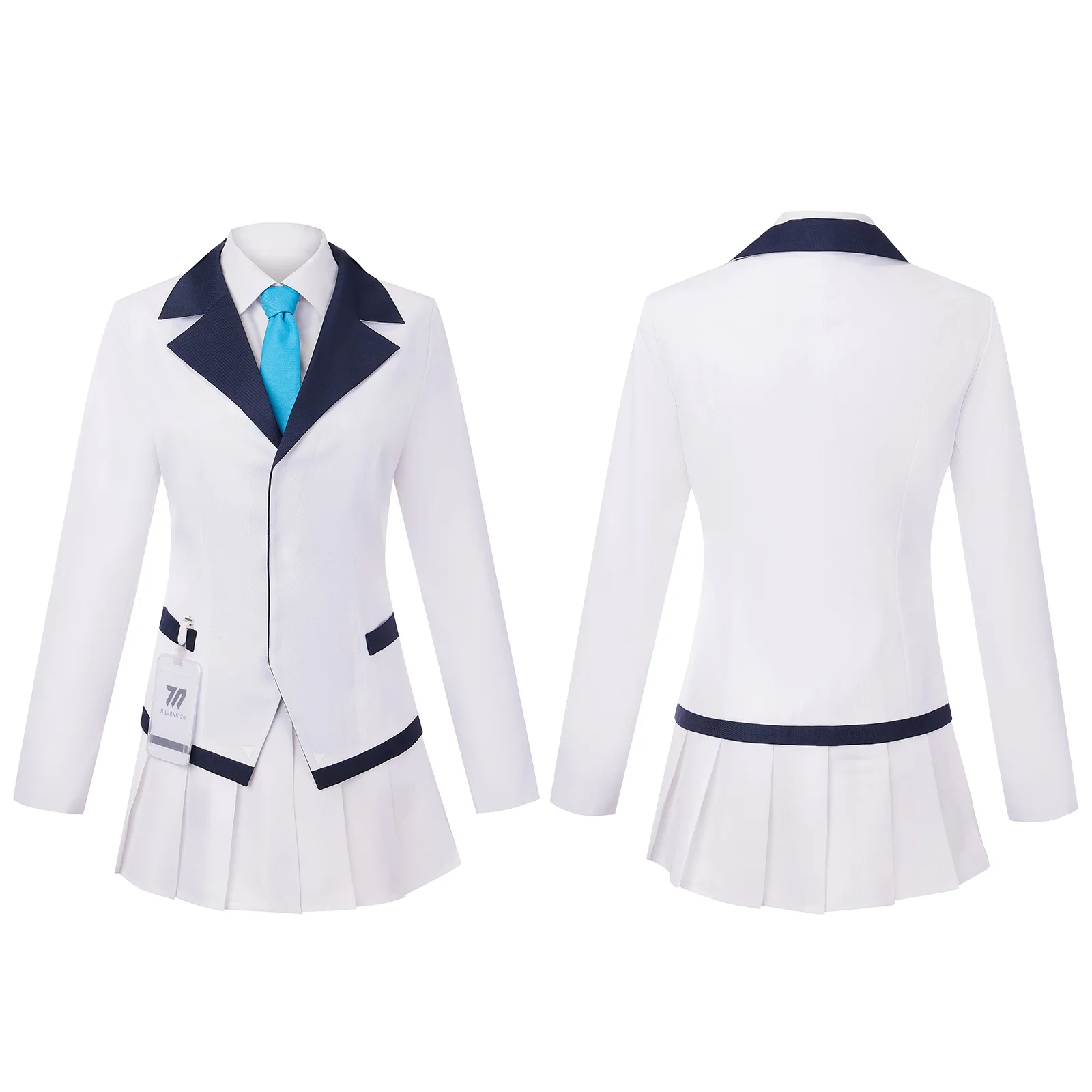 Game Blue Archive Ushio Noa Cosplay Costume Women Coat Uniform Suit with Tie Halloween Party Role Play Outfit Fancy Dress