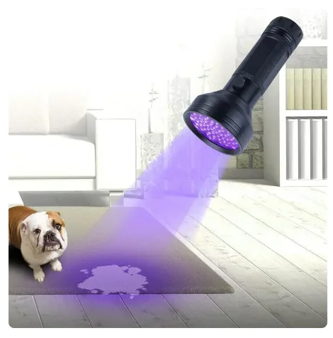 ANYGO 68 LED UV Flashlight Powerful 395nm UV Light Black Light For Pet Urine Detect Catch Scorpion