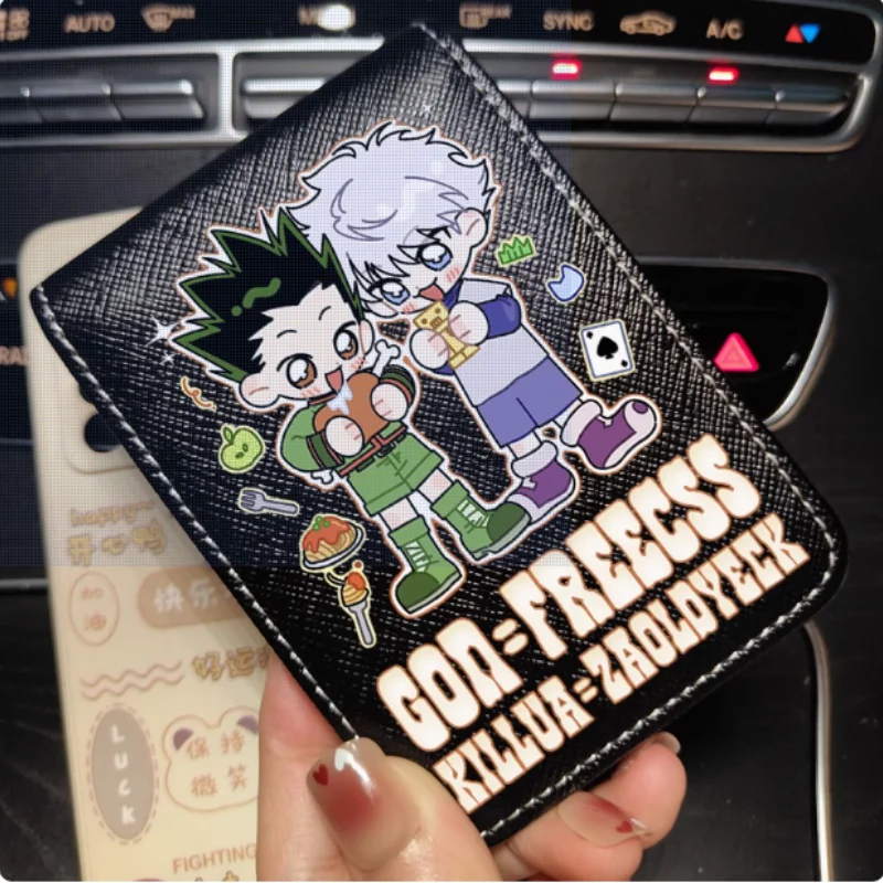 

Аниме Killua Zoldyck HUNTER×HUNTER GON·FREECSS модные кошельки с героями мультфильмов, кошелек из искусственной кожи, держатель для карт, сумка для денег, подарок B1915, косплей