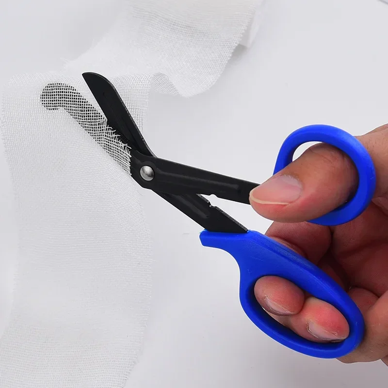 Sobreviver Resgate Scissor, Cortador de gaze, Tesoura de primeiros socorros de emergência, Corte de roupas ao ar livre, Jardinagem, Tesoura médica tática