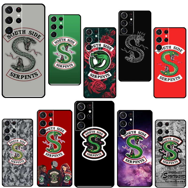 South Side Serpents Riverdale Phone Case For Samsung Galaxy S23 S22 Ultra Note 20 10 S8 S9 S10 Plus S20 FE S21 FE Cover