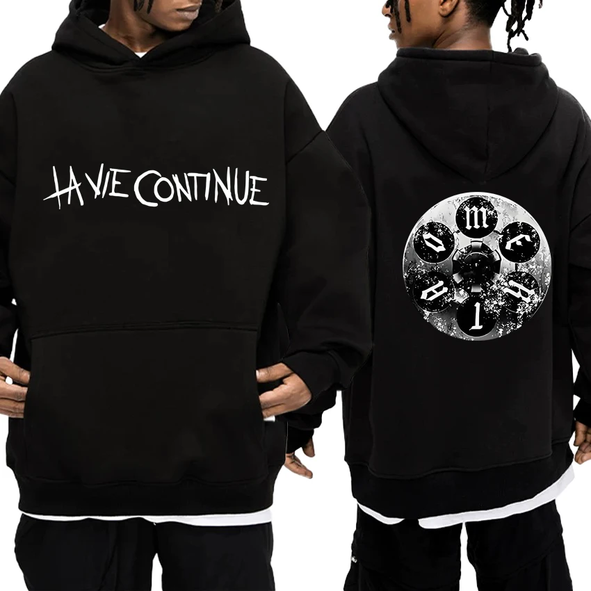 

Singer La Vie Continue Maes Album Tour 2025 print Hoodies Men women fashion Casual Winter pullovers Unisex Fleece Sweatshirt
