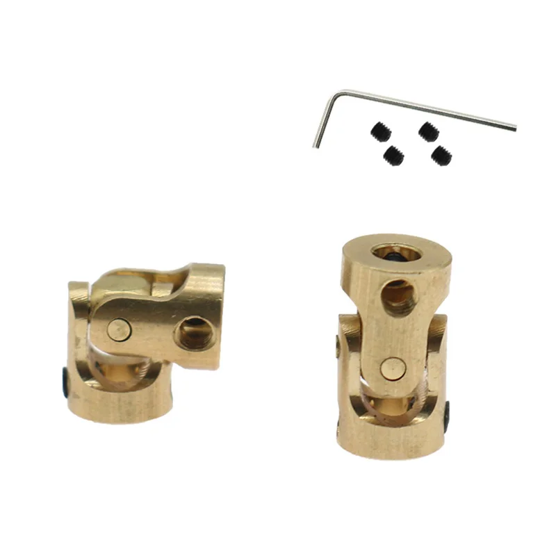 Picture 4: ~20pcs Mini Brass Universal Joint Coupling Copper Car Model Universal joint Coupling Head Steering Gear