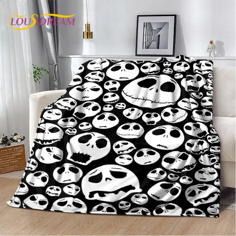 

29 Style The Nightmare Before Christmas Jack Cartoon Soft Flannel Blankets,Throw Blanket for Picnic Beds Sofa Home Bedroom Kids