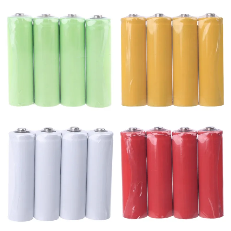 4Pcs No Power AA AAA 14500 LR6 Fake Battery Setup Placeholder Cylinder Conductor For AA Battery