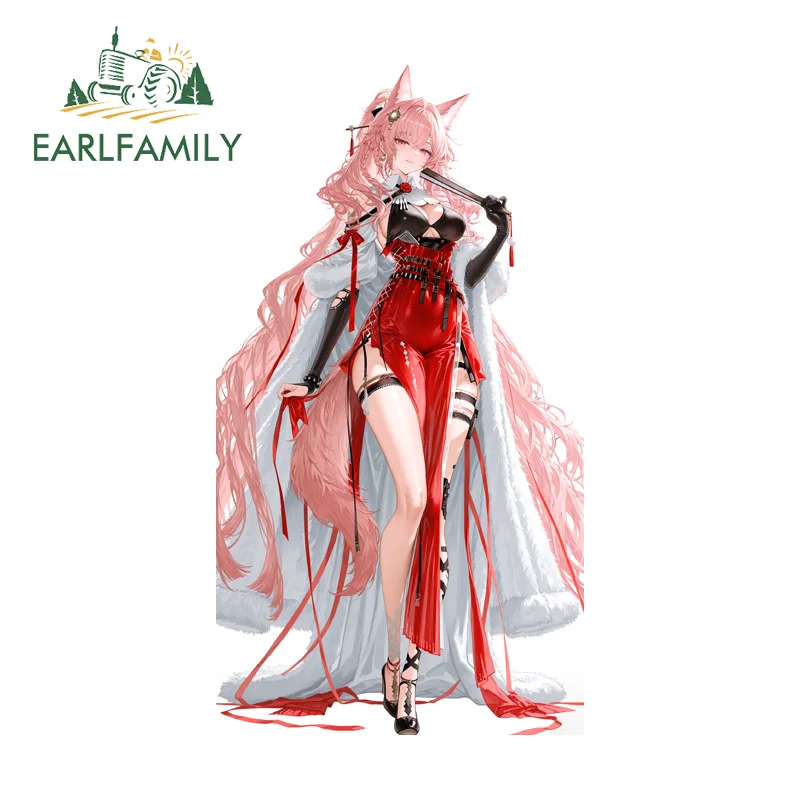 

EARLFAMILY Hongxue Game Girl Автомобильные наклейки Крутая личность Граффити Дизайн Скутер Скейтборд Наклейки Простая наклейка с граффити
