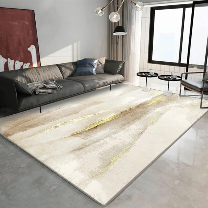 

Modern Minimalist Imitation Cashmere Living Room Carpet Large Area Covered In Anti Slip Household Bedroom Carpet