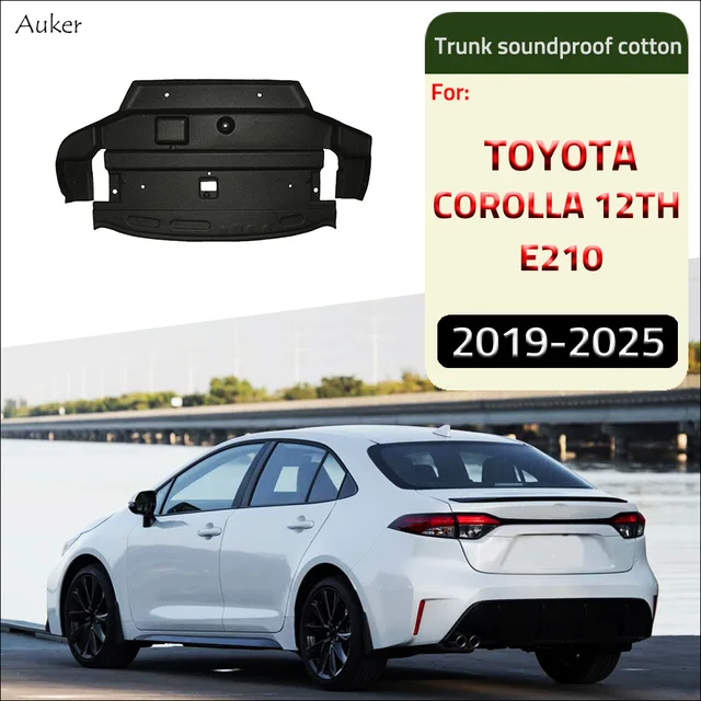 Izolacja bagażnika samochodowego Bawełniany dźwiękoszczelny dywanik Przyklejona podkładka Stylizacja wnętrza dla Toyota Corolla/Levin 12th E210 2019-2025