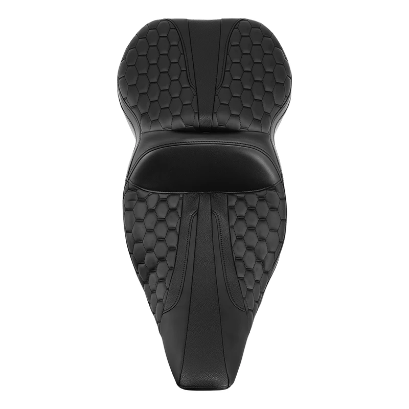 Motorcycle Driver Passenger Gel Seat For Harley Road King Electra Glide Road Glide 1997-2007