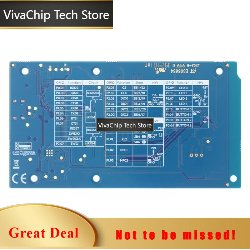 VivaChip TechNRF54L15-DK Wireless SoC Development Kit For Low-Power Bluetooth Projects