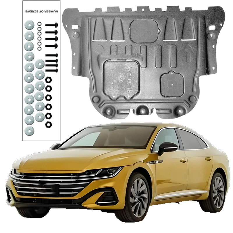 

Защита от брызг под двигатель, грязевой щит, крыло, крыло, брызговик, протектор для Volkswagen CC 2019-2024 2,0 T, Черный Автомобильный