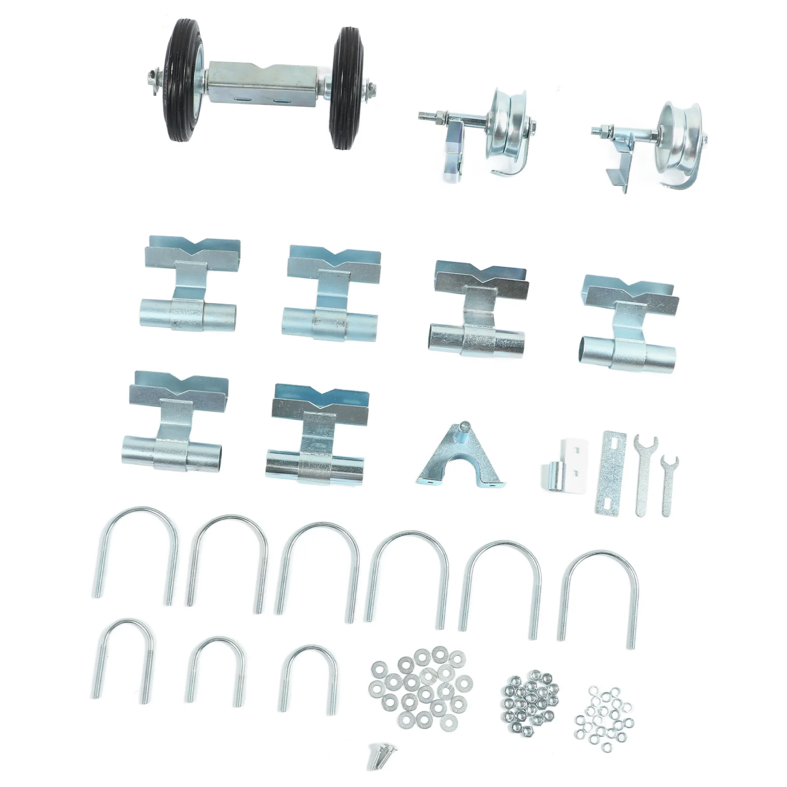 Rolltor Wheel Carrier Rolling Chain Link Gate Wheel Kit Yard Gate Wheel Rut Runner Set für Farm Grass Land