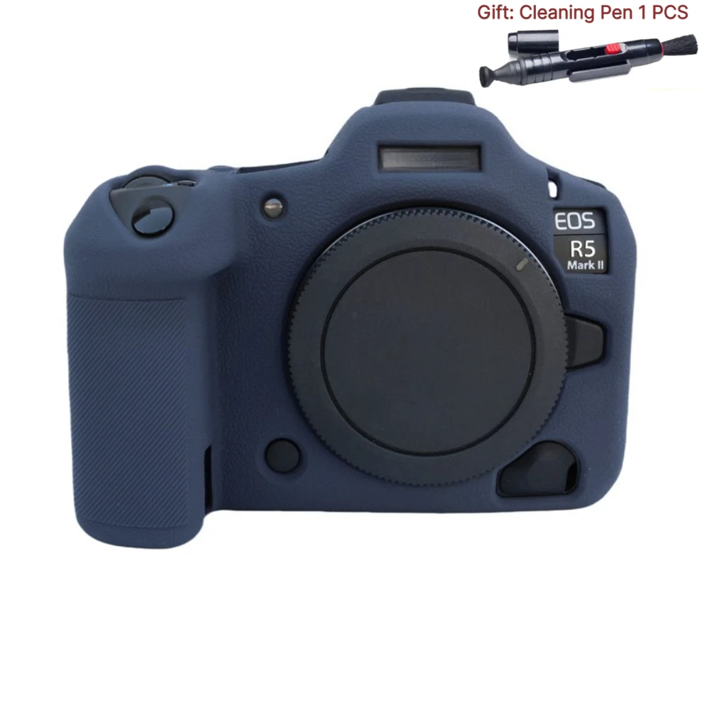 For Canon EOS R5II Camera silicone case r52 Anti-fall Scratch-resistant protective Soft case rubber bag+1PCS Free Cleaning Pen