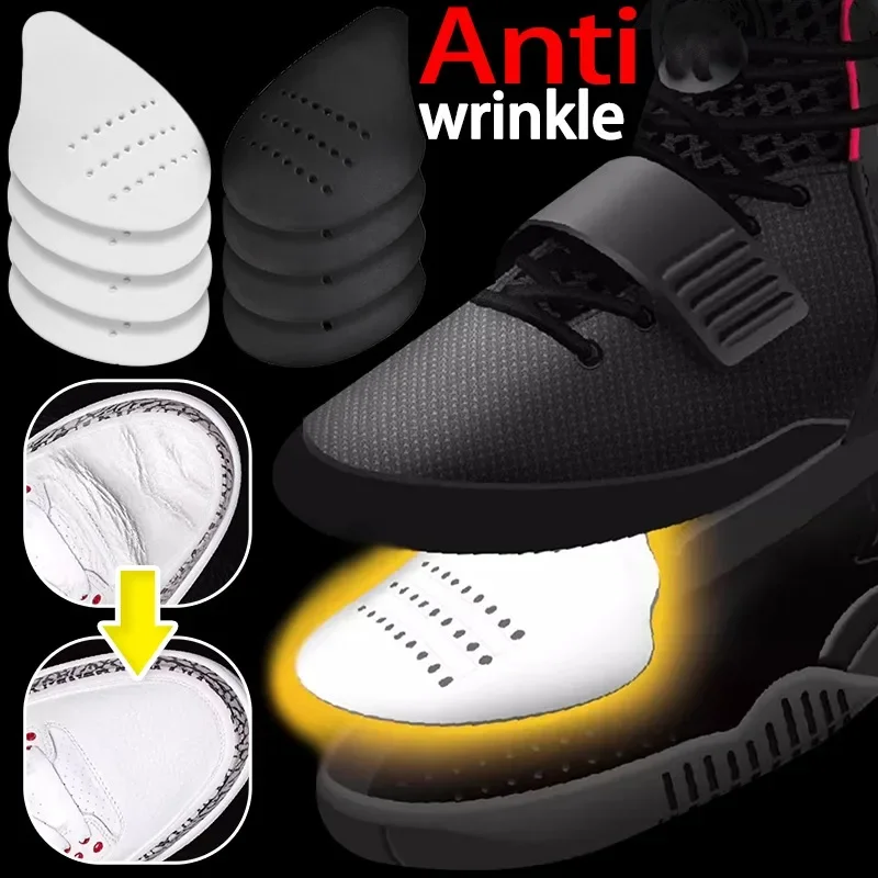 4/2Pcs Sneaker Shield Sneakers Anti Crease Wrinkled Fold Shoes Support Toe Cap Sport Ball Shoes Head Stretcher Head Shield