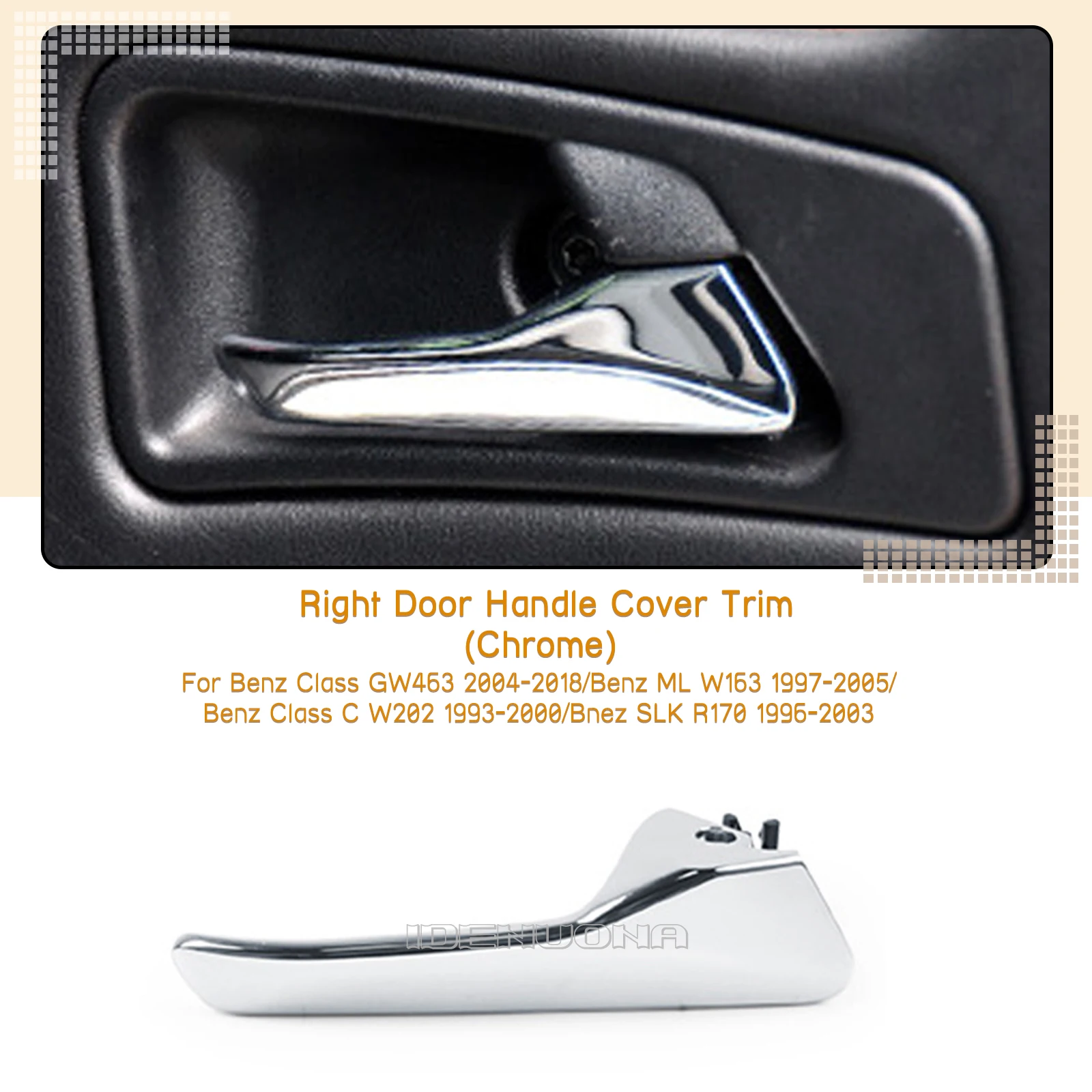 

Car Inner Pull Handle Bar Replacement For Mercedes Benz ML Class W163 G Class W463 C Class W202 SLK Class R170