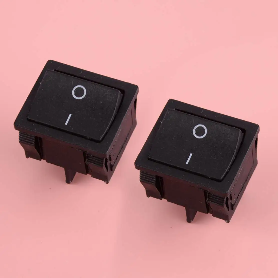 

2Pcs 4 Pins 2 Positions Industrial Electric Electrical Appliances Rocker On/Off Switch Push Button 6A 250V KCD5 IP65
