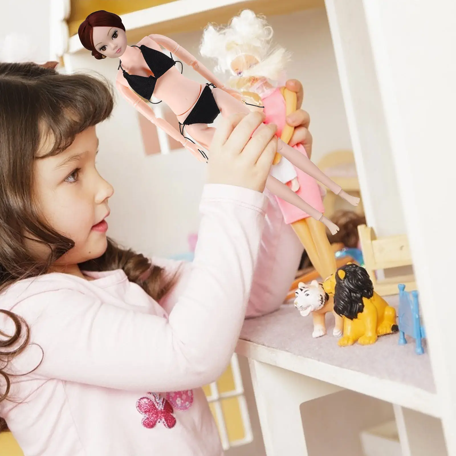 

Набор из 1 предмета: миниатюрный купальник, милое бикини, летняя пляжная одежда, сменный наряд, реквизит для бассейна, аксессуары для отпуска