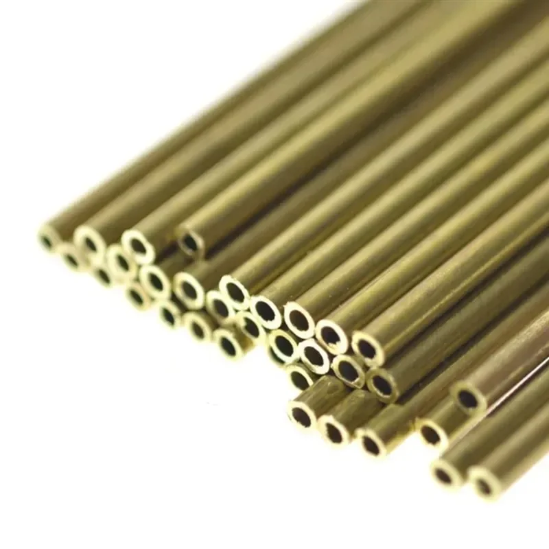 1Pcs Length 500mm H62 Brass Tube Capillary Tube OD 1/1.2/1.3/1.5/1.6/1.8/2/2.5/3/3.5/4/4.5/5/5.5mm Wall Thickness 0.15mm-1.5mm