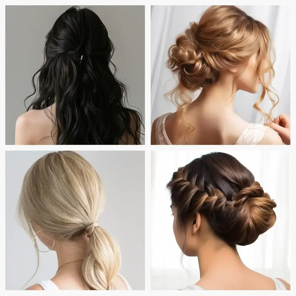 Inkrementeller Haarvolumen-Schwamm, unsichtbarer Volumenverstärker, Haarstyling-Schwamm mit U-förmiger Haarklammer, weiches Schaumstoff-Polsterwerkzeug – Detail 6