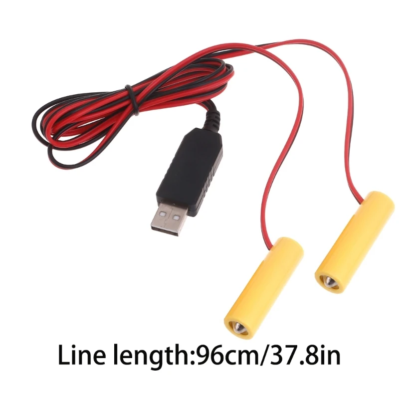 2in1 USB محول الطاقة AA مزيل البطارية استبدال 1 قطعة 1.5 فولت AA LR6 بطاريات للتحكم عن بعد مصباح ليد