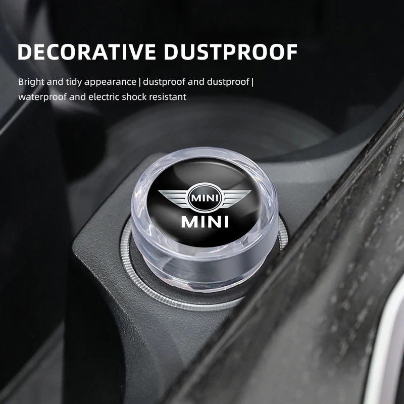 Car Cigarette Lighter Dust Cover Dustproof Decoration Cap For Mini Cooper One JCW Works F54 F55 F56 F57 F60 R50 R52 R53 R55