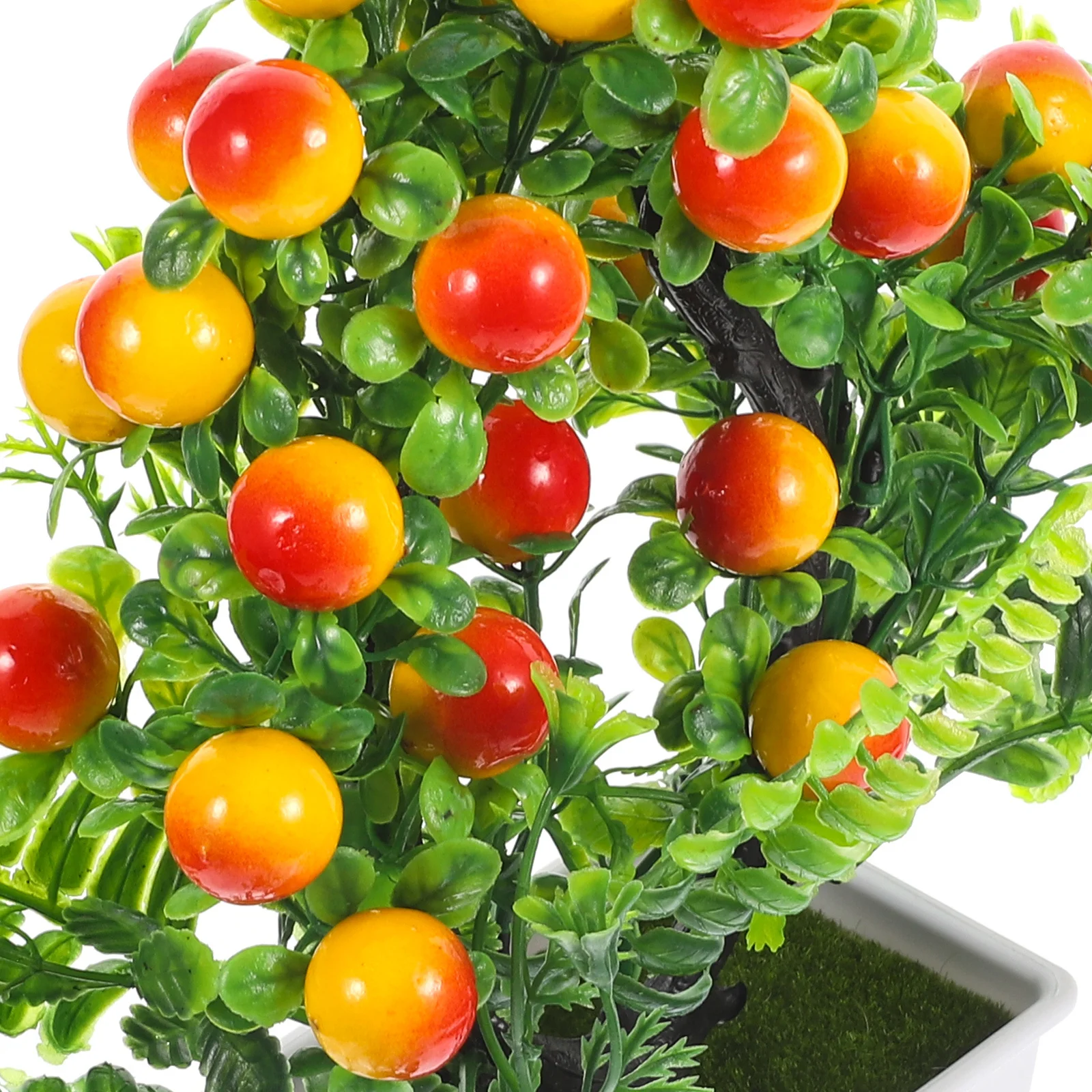 

Artificial Fruit Tree Simulation Bonsai Potted Plant Faux Fruit Tree Home Office Table Desktop Decoration Realistic Bonsai