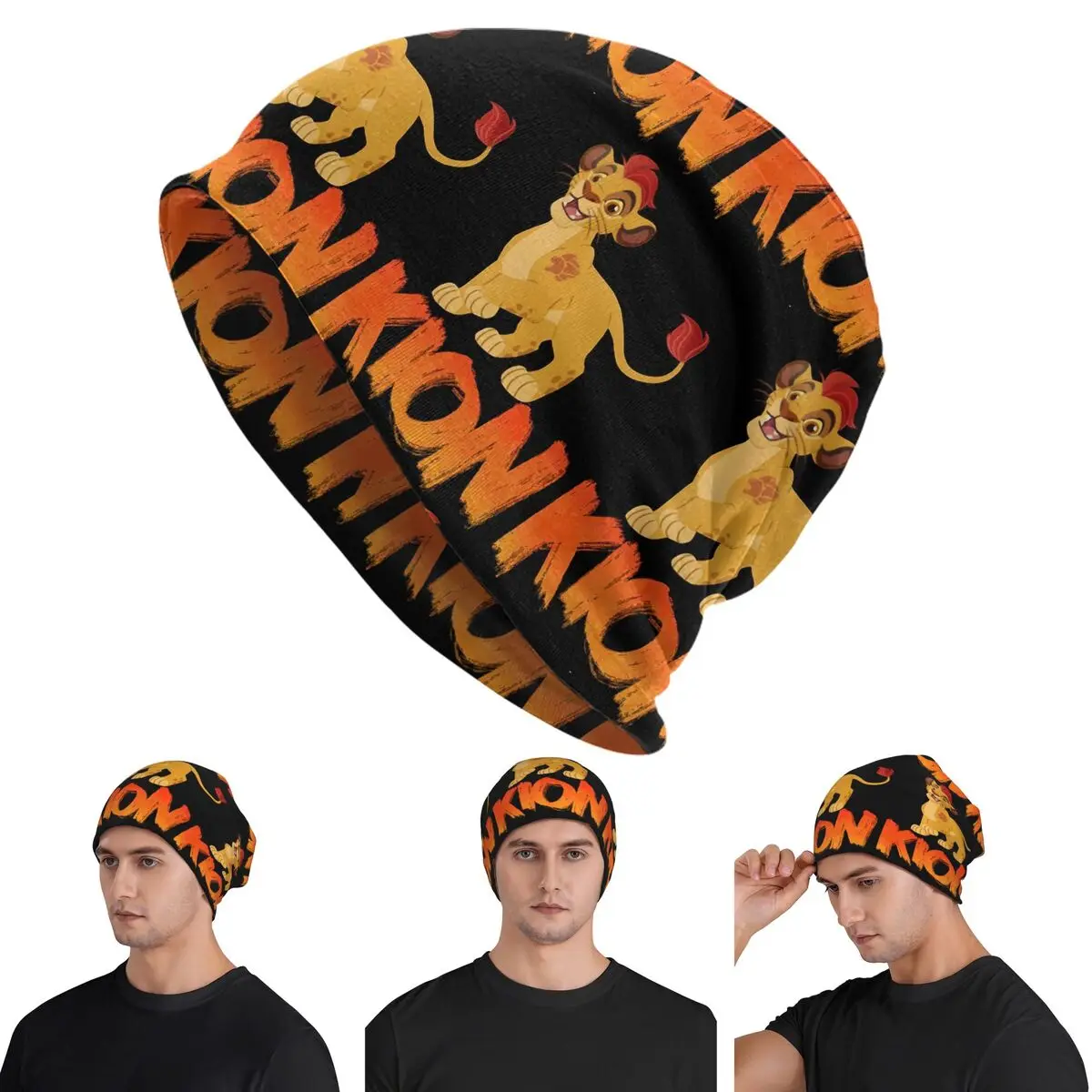 Lion Guard Kion Warm Knitted Cap Fashion Bonnet Hat Autumn Winter Outdoor Beanies Hats for Unisex Adult