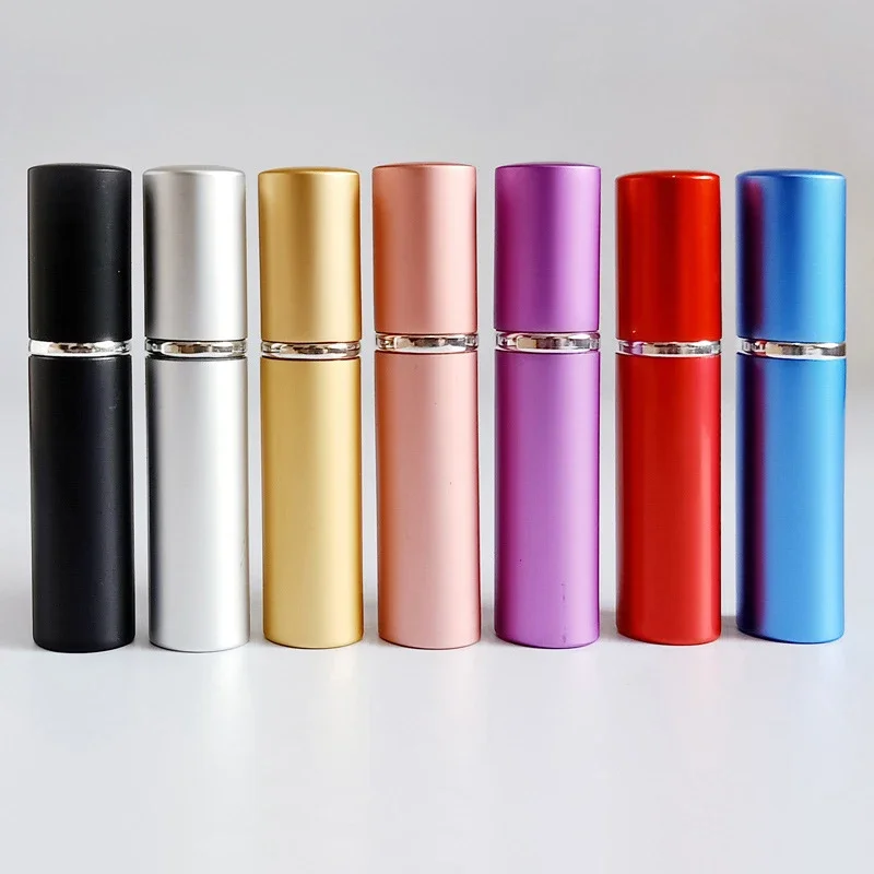 5ML Aluminum Refillable Perfume Bottle With Atomizer Portable Empty Parfume Case Container Spray Bottle Travel