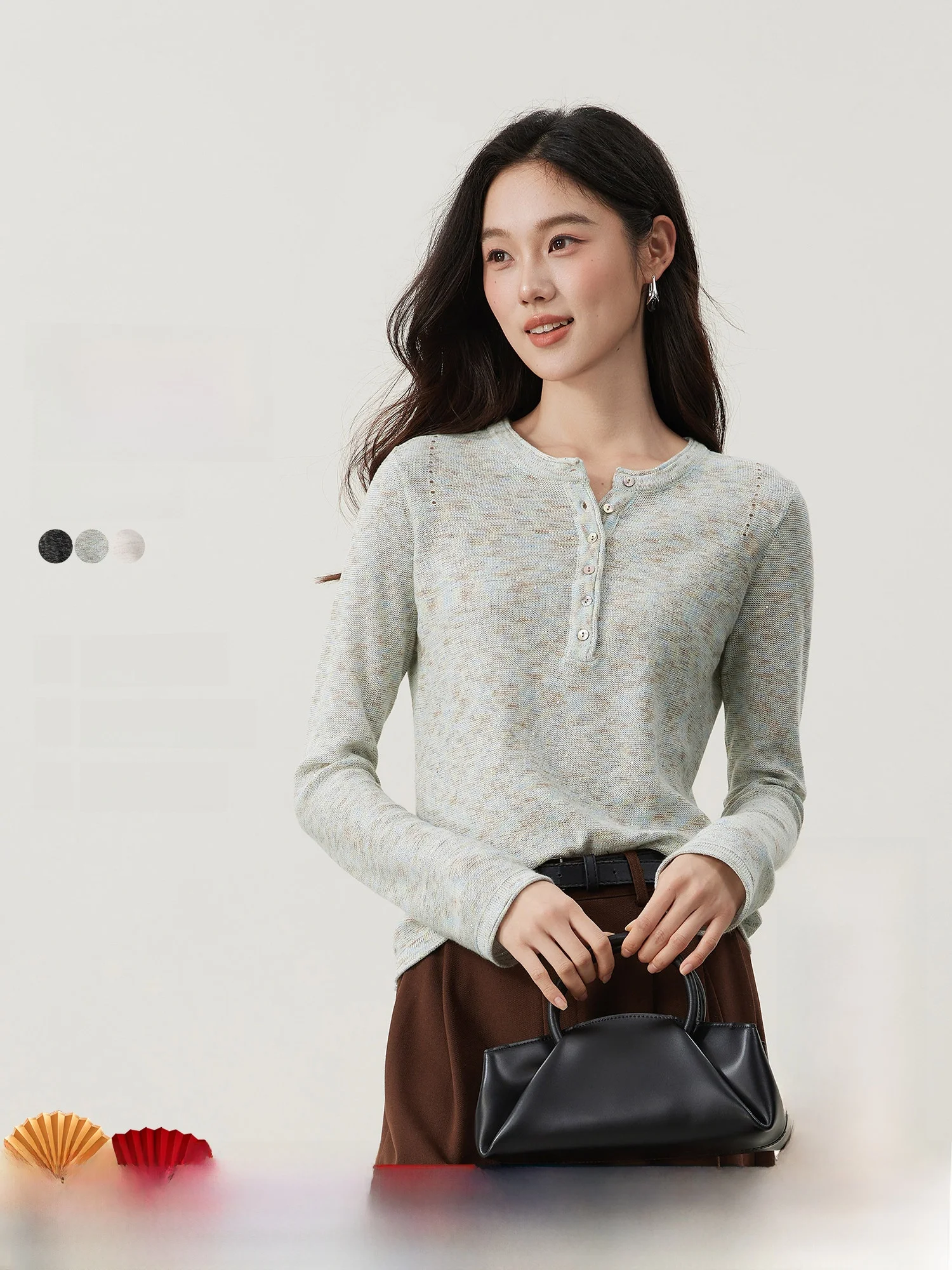 

Льняной хлопковый вязаный свитер женский, плотный, с цветочным узором, шелковистый, с длинными рукавами, мягкий, из смесового полиэстера, для весеннего сезона