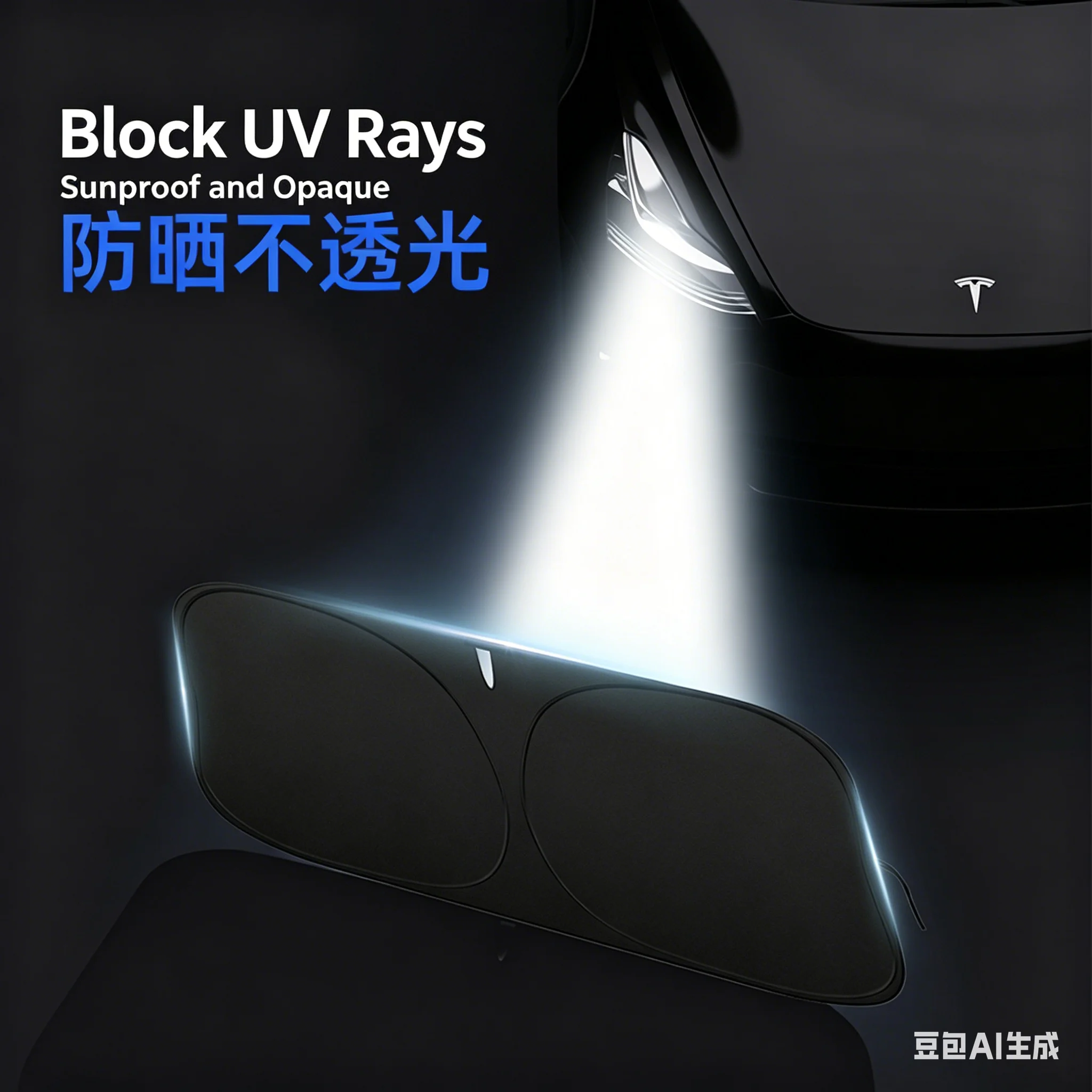 Umbrella Sunshade Car Sunshade Car Sunshade Retractable Sunscreen Heat Insulation Front Windshield Parasol - view 5