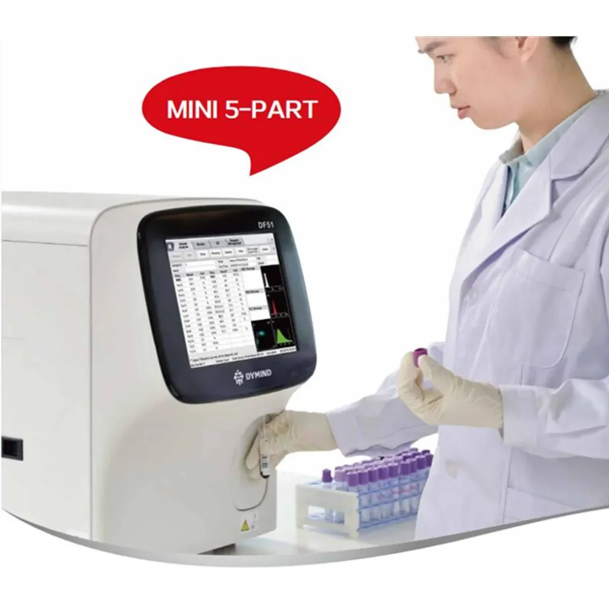 Laboratory Medical DF51 5 class Differential Hematology Analyzer System