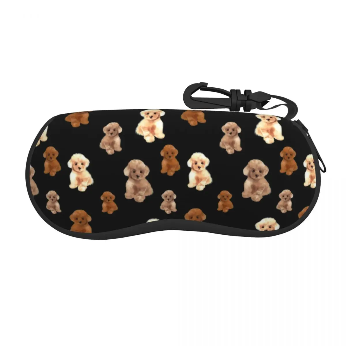 

Teacup Poodle Dog Sunglasses Soft Case Neoprene Zipper Pet Lover Shell Eyeglass Case Custom Protective Box For Glasses