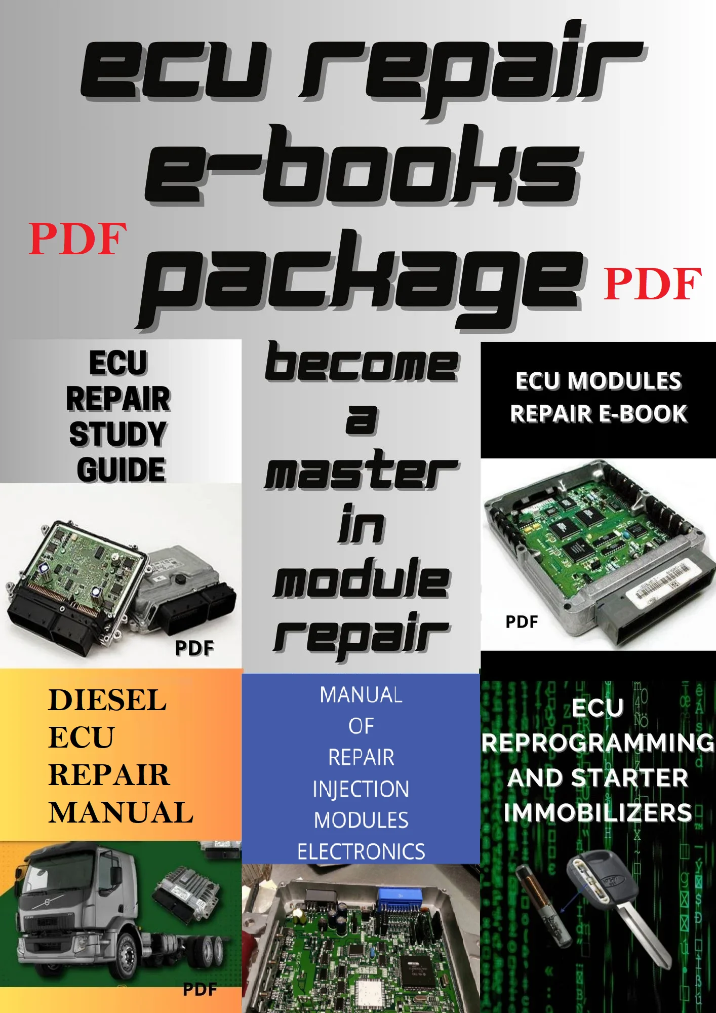 

Новый пакет электронных книг по ремонту модулей ЭБУ — Руководство по ремонту дизельных систем в мастерских по электронике автомобилей: Как восстанавливать модули