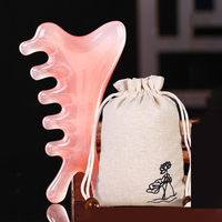 Head Massage Scalp Four-in-one Massage Comb Meridian Scalp Resin Scalp Massage Comb Head Unblocking Face Nose Massager Guasha