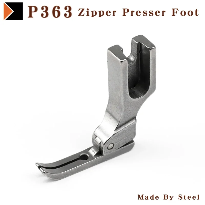 P363 Narrow Zipper Presser Foot For Industrial Single Needle Lockstitch Sewing Machine JUKI BROTHER Sewing Accessories Parts