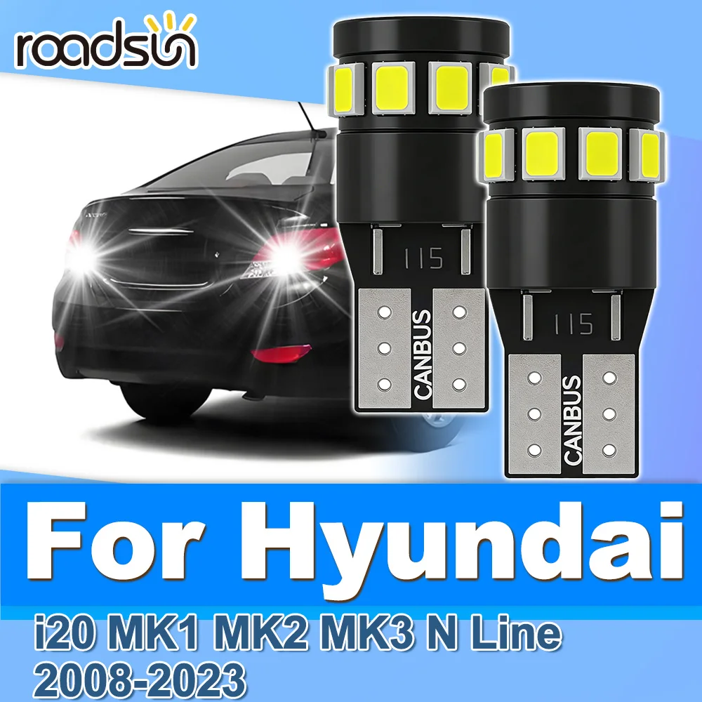 

Roadsun Canbus LED License Plate Lamps Parking Lights For Hyundai i20 MK1 MK2 MK3 N Line 2008 2009 2010 2011 2012 2013 2014-2023