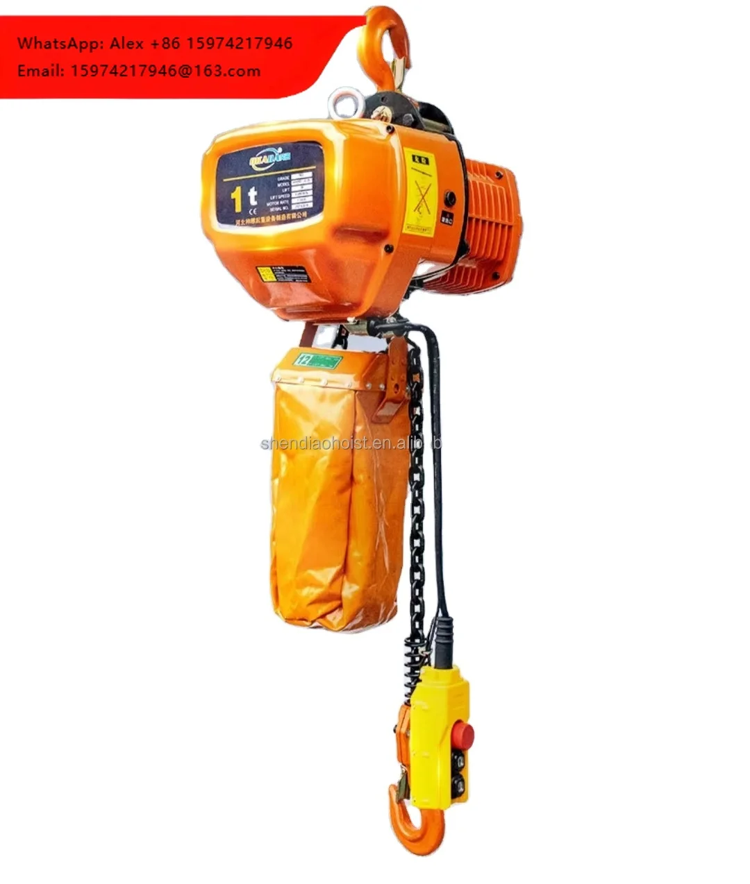 0.5-20T Electrical Hoist With Steel Wire Rope Lifting Equipment And Hoisting Grip