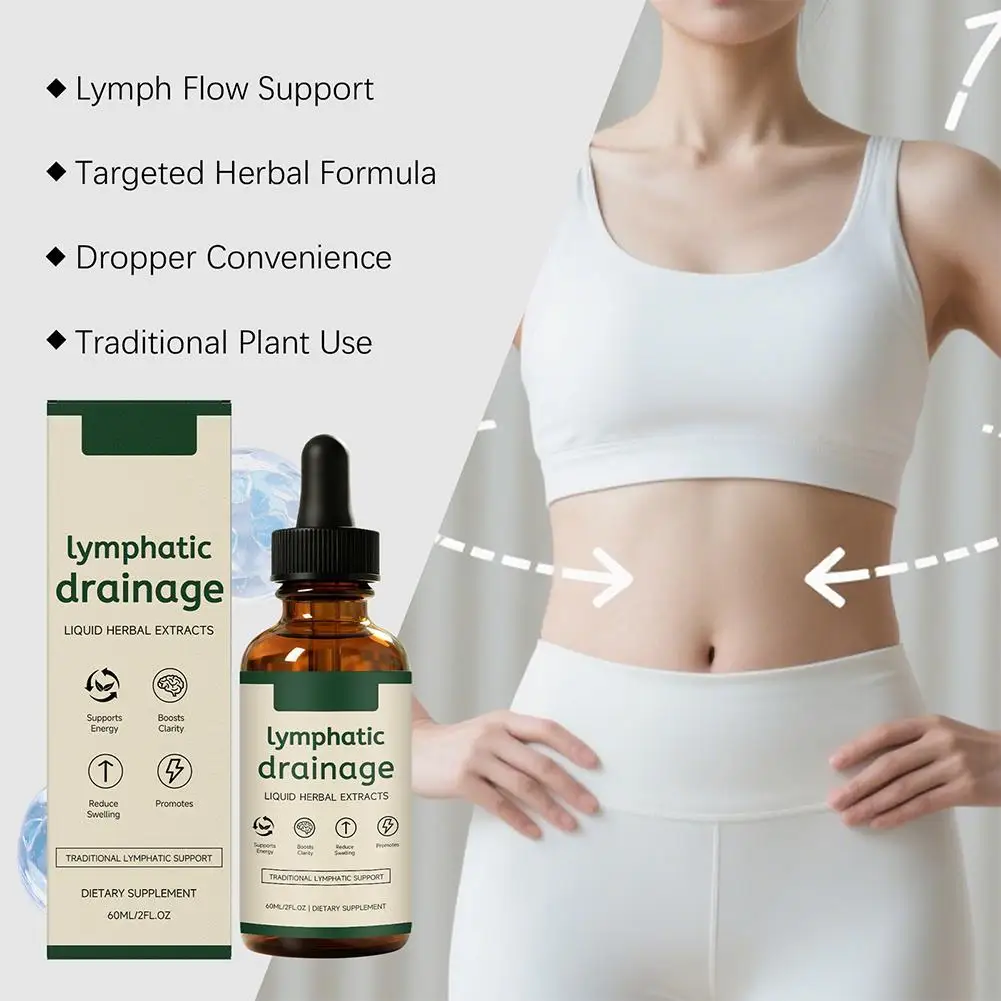 Gentle Natural Herbal Body Care Drops Fast Absorb Liquid Formula Reduce Fluid Retention Refresh Body Comfort Light Weight