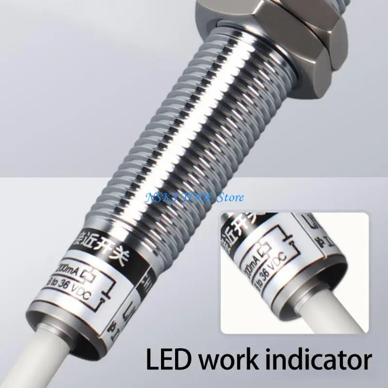 L8RC Multipurpose Inductive Proximity SensorsM12 NPN NO 5mm Detection Ranges