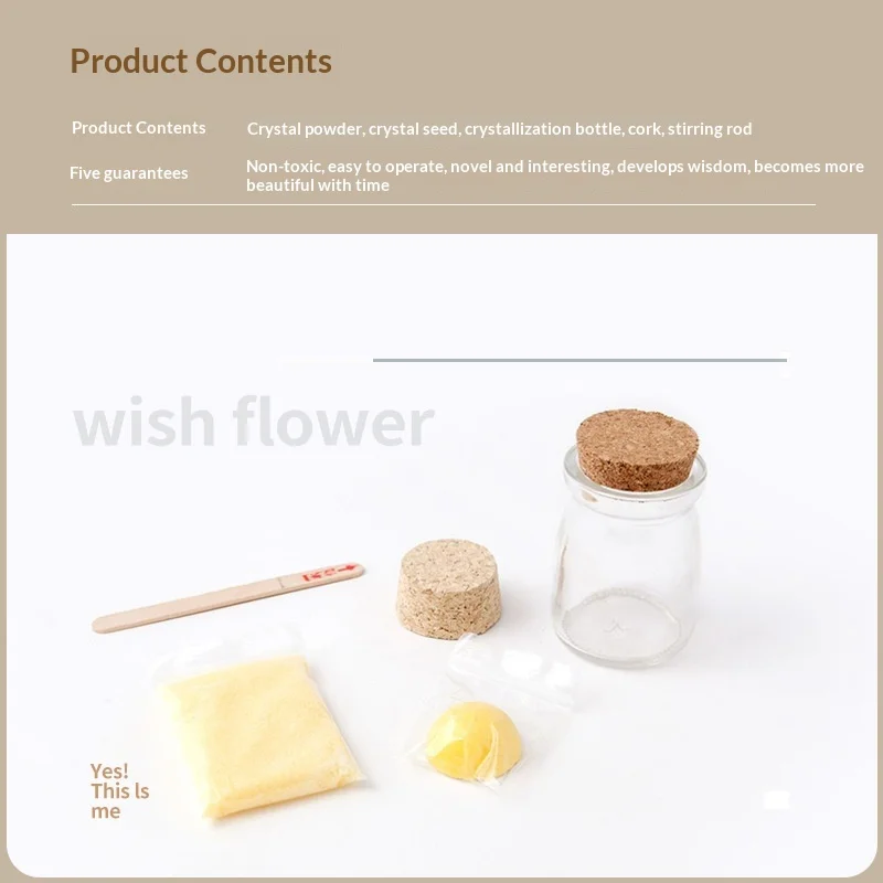 Kit educativo de experimentos científicos de cultivo de cristal, juguetes de rocas de cristal hechos a mano para el desarrollo de la inteligencia de los estudiantes