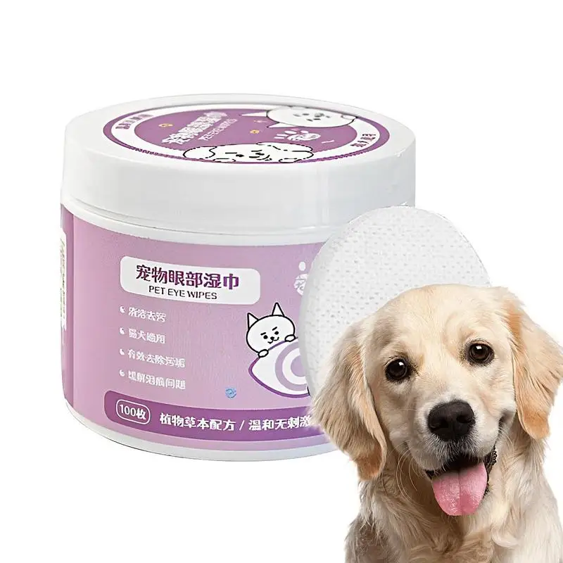 

Eye Wash Pads For Dogs 100pcs Dog Paw Wipes Prevents Tear Stains Moisture-Rich Pet Eye Wet Wipes Cat Cleaning Wipes Pet Wipes